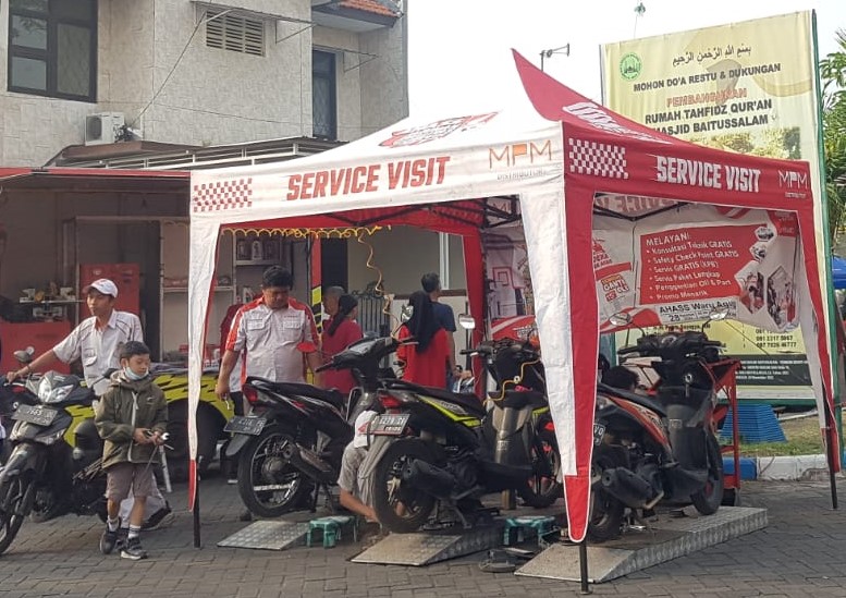 Rangkaian HUT Kemerdekaan RI ke-77, AHASS Gelar Service Visit di Ratusan Lokasi di Jawa Timur.